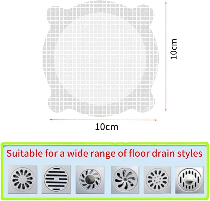 50 Pack Disposable Shower Drain Hair Catcher Shower Drain Hair Collector Drain - Image 2