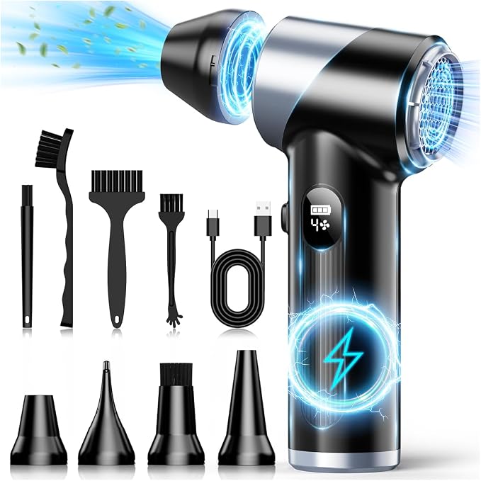 Compressed Air Duster-310, 000RPM Cordless Air Blower by Unknown