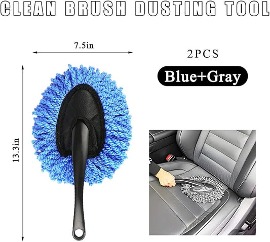 2 PCS Car Dash Duster Brush, Super Soft Microfiber Multi-Functional Car - Image 2