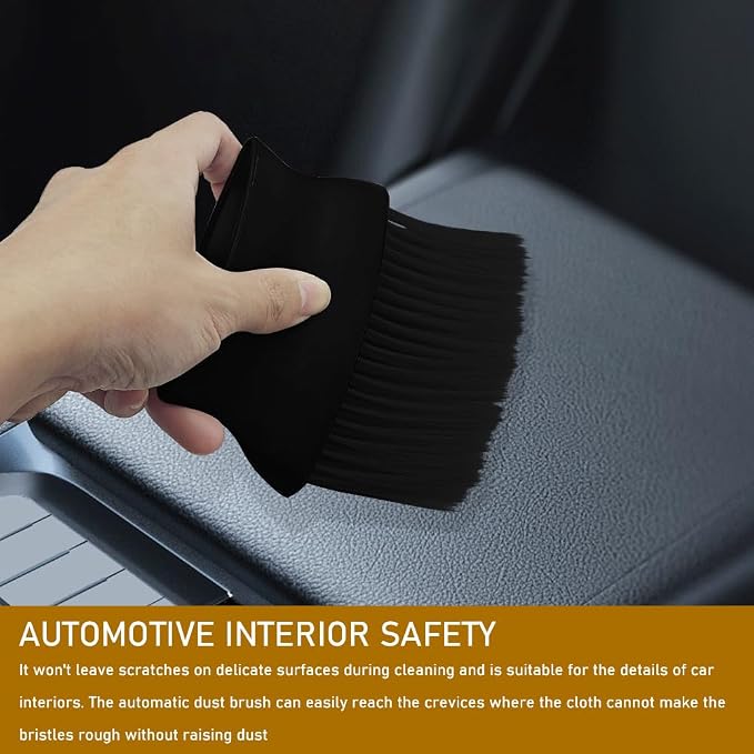 Auto Interior Dust Brush, Car Detailing Brush, Soft Bristles Auto Exterior - Image 3