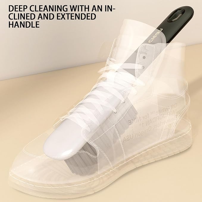 2 Pack Shoe Brush, Shower Cleaning Brush, Scrub BrushComfort Grip, Kitchen - Image 3