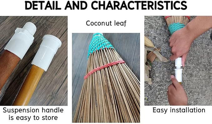 Natural Coconut Leaf Broom - Image 5