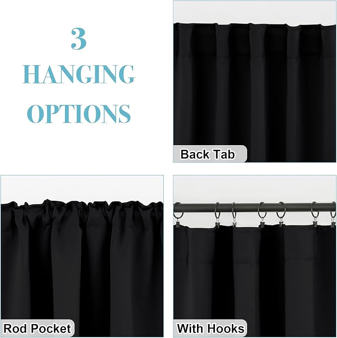 RYB HOME Bathroom Curtains Blackout - Image 6