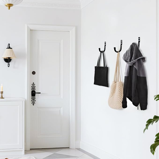 KURUI Metal Wall Hooks for Hanging Heavy Duty, Large Utility J Hooks - Image 5