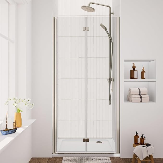 Royal Guard Bifold Shower Door, Pivot Swing Shower Door, Chrome Finish by RoyalGuard