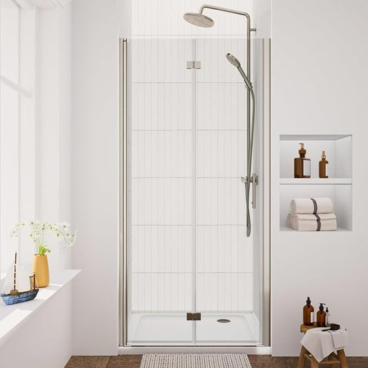 Royal Guard Bifold Shower Door, Pivot Swing Shower Door, Chrome Finish by RoyalGuard