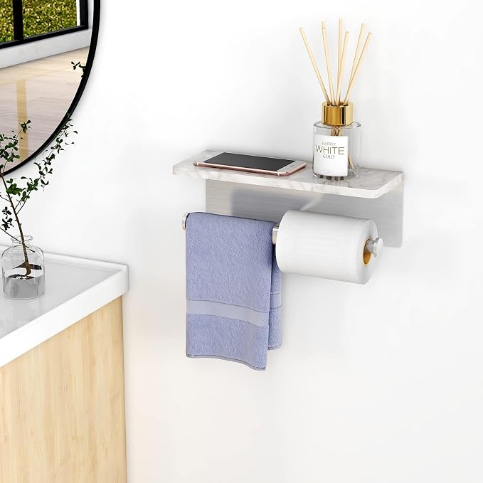 Brushed Nickel Toilet Paper Holder - Image 8