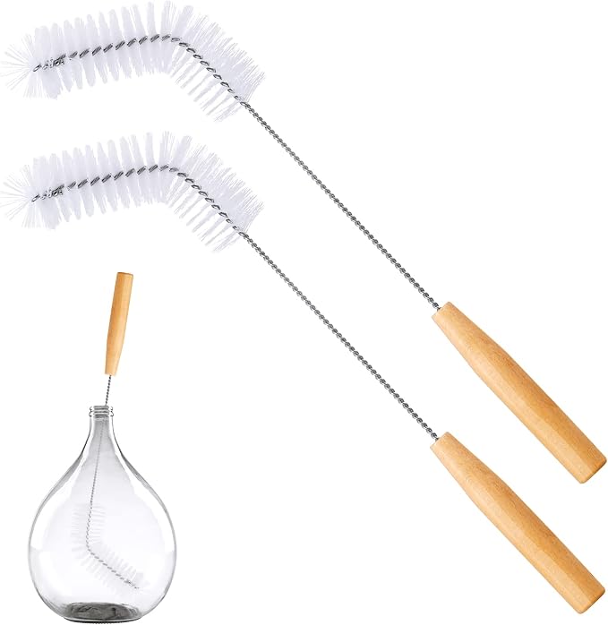 2 Pieces Nylon Carboy Cleaning Brush 13 Inch Long Gallon Jug Brush by Cunhill