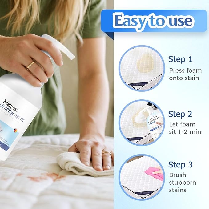 Mattress Cleaner and Stain Remover Spray, Powerful Mattress Stain Remover - Image 4