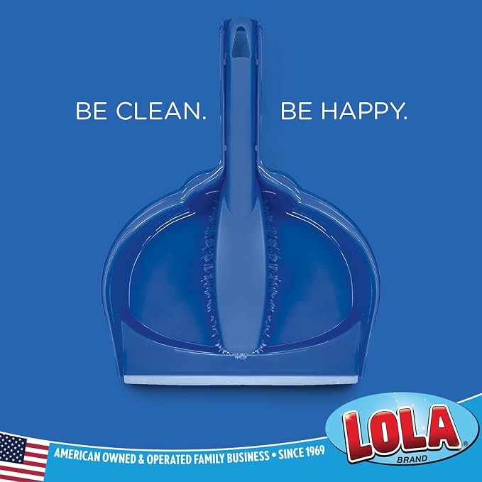 LOLA Clip On Dust Pan & Brush Set, 6 Pack, w/Easy Dust, Dirt & Debris Catching - Image 4