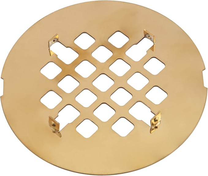 Artiwell 4-1/4” OD Snap-in Shower Drain Cover, Round Shower Drain Strainer Grid - Image 2