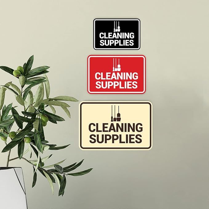 Signs ByLITA Classic Framed Cleaning Supplies Sign - Image 4