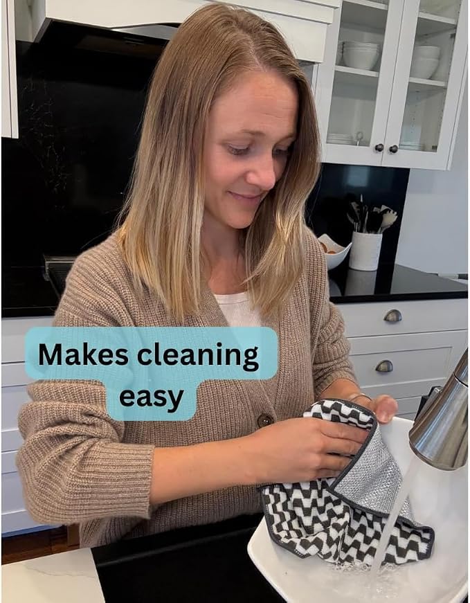 Severn Dish Cloths for Washing Dishes 4pk. Odor-Resistant Dish Rags - Image 3