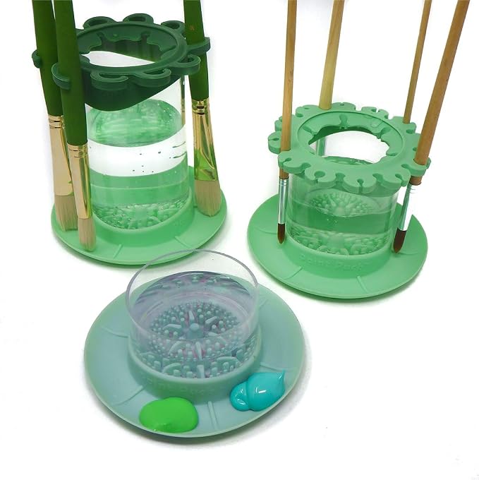 Paint Puck Ultimate Rinse Cup Paint Brush Cleaner – Non-Spill Paint Water Cup & - Image 3