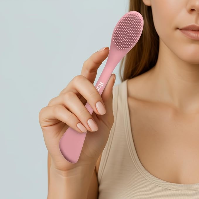 Pore Brush & Face Mask Applicator, Lymphatic Drainage Brush | Face Scrubber - Image 6