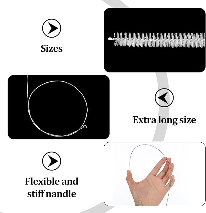 4Pcs 39.4inches Pipe Cleaners Tube Straw Brush, Extra Long Cleaning Brush - Image 3