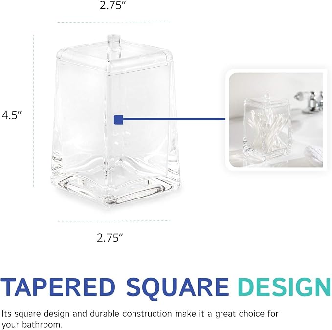 Huang Acrylic Square Tapered Accessory Set - Image 4