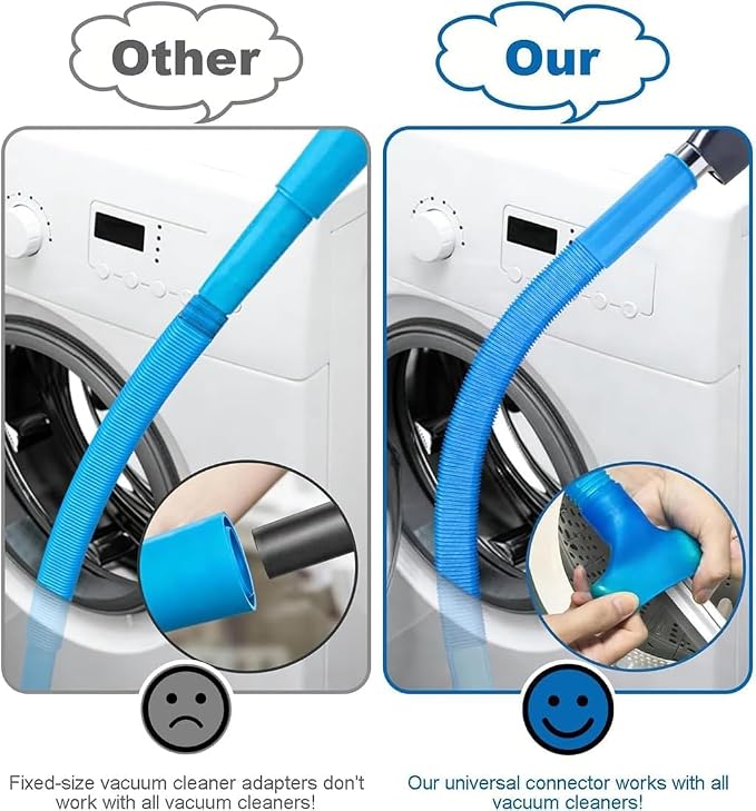 New Dryer Vent Cleaning Kit for Vacuum, Universal Dryer Lint Vacuum Attachment - Image 3