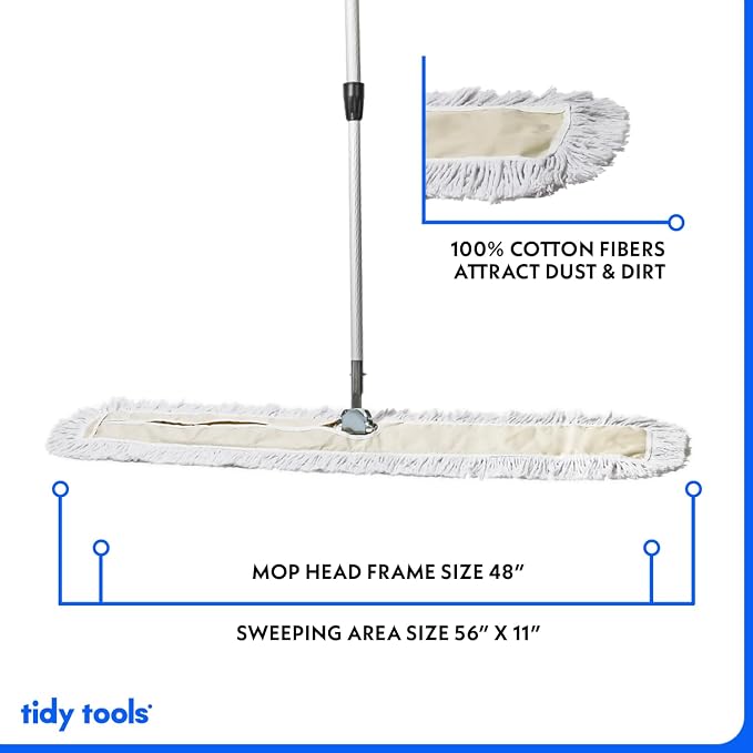 Commercial Dust Mop – 48 Inch Floor Sweeper - Image 3