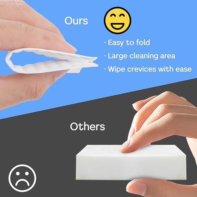 JIEYAO Magic Cleaning Sponge Eraser Sheet, Thin Nano Cleaner Pads Eraser Wipes - Image 5