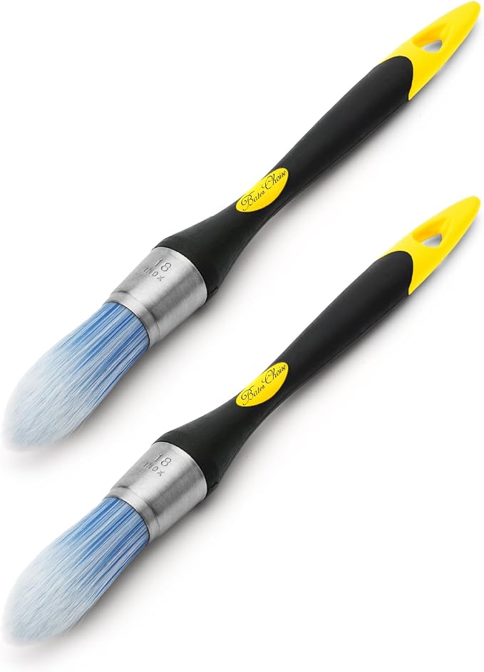 Bates- Trim Paint Brush, 0.75 Inch, 2 Pack, Ergonomic Non-Slip Handle, by BatesChoice