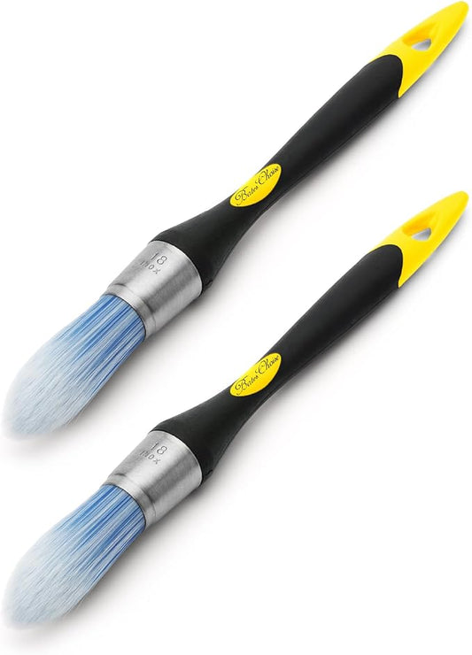 Bates- Trim Paint Brush, 0.75 Inch, 2 Pack, Ergonomic Non-Slip Handle, by BatesChoice