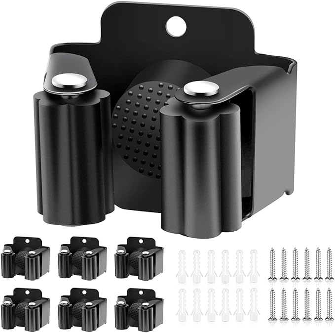 Verdenu 6 Pack Broom Holder, Stainless Steel Command Broom Holder by Verdenu