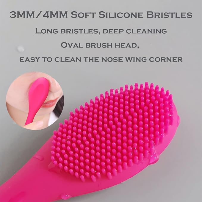 Silicone Facial Cleansing Brush Pores Cleaner, Remove Blackhead, Remove Acne - Image 5