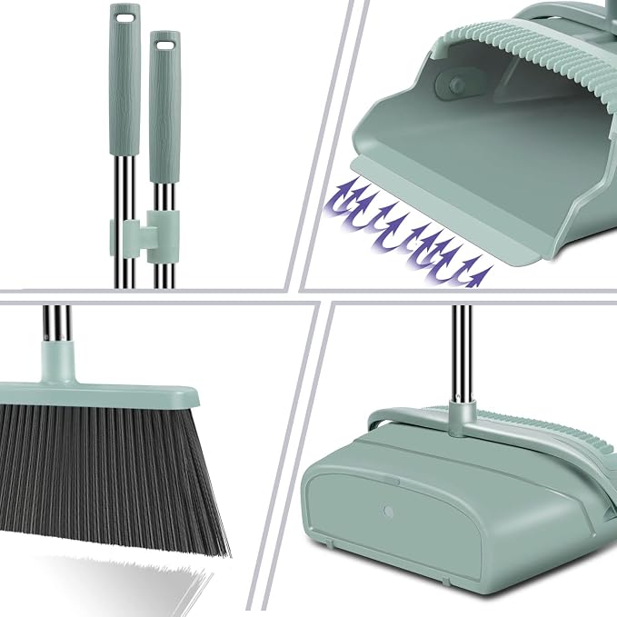 kelamayi Upgrade Broom and Dustpan Set, Large Size and - Image 3