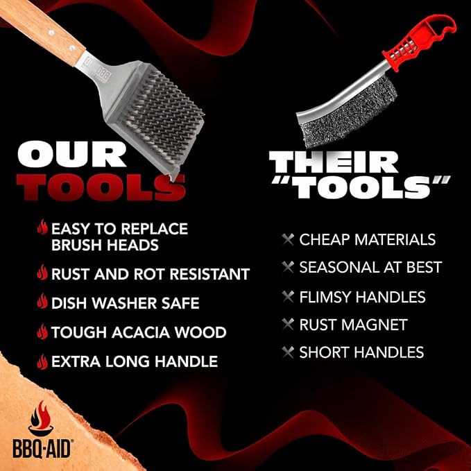 BBQ-Aid Grill Brush and Scraper - Image 4