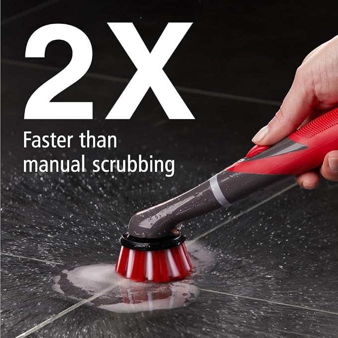 Rubbermaid Reveal Power Scrubber 5-Piece Kit, Cordless Electric Battery Powered - Image 3