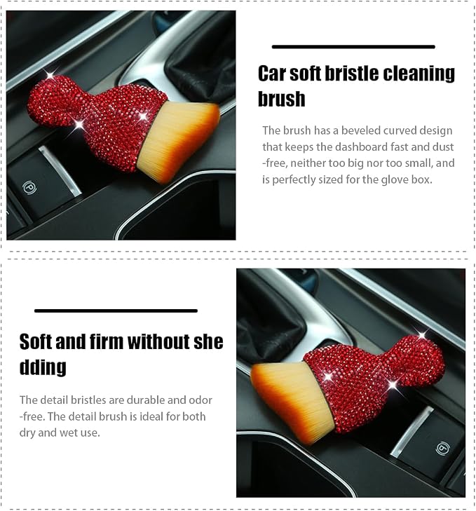 zipelo Auto Interior Dust Brush, Car Detailing Cleaning Brush - Image 3