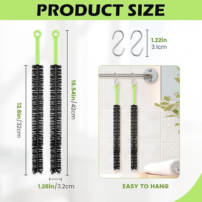 2 Pcs Drain Clean Brush Set, - Image 2