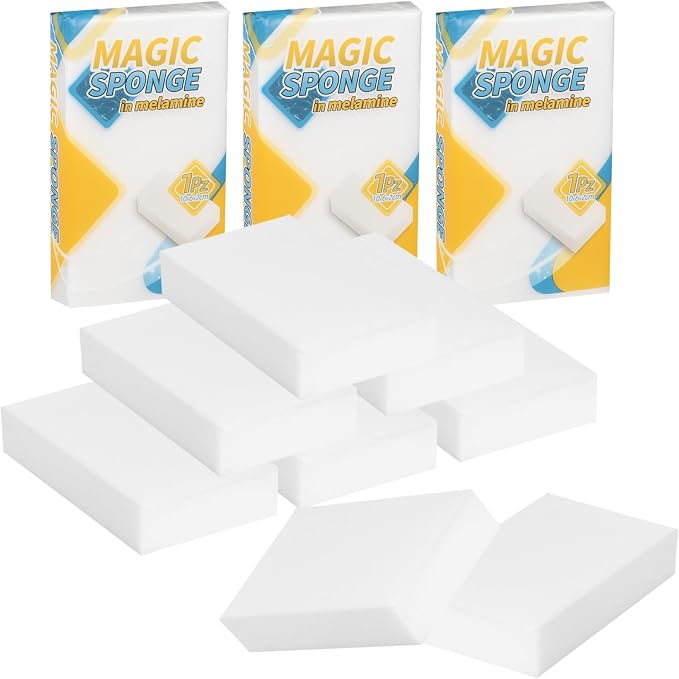 Magic Sponge Eraser Foam Cleaning Sponges 10PCS Multi-Functional Power Scrubber by ILSSLI