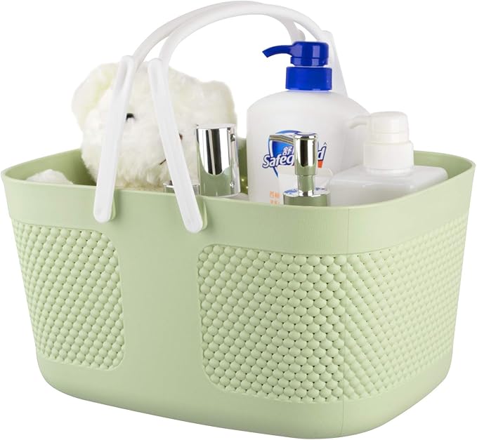 Shower Caddy Basket, Portable Large Capacity Thickened Plastic Organizer by rejomiik