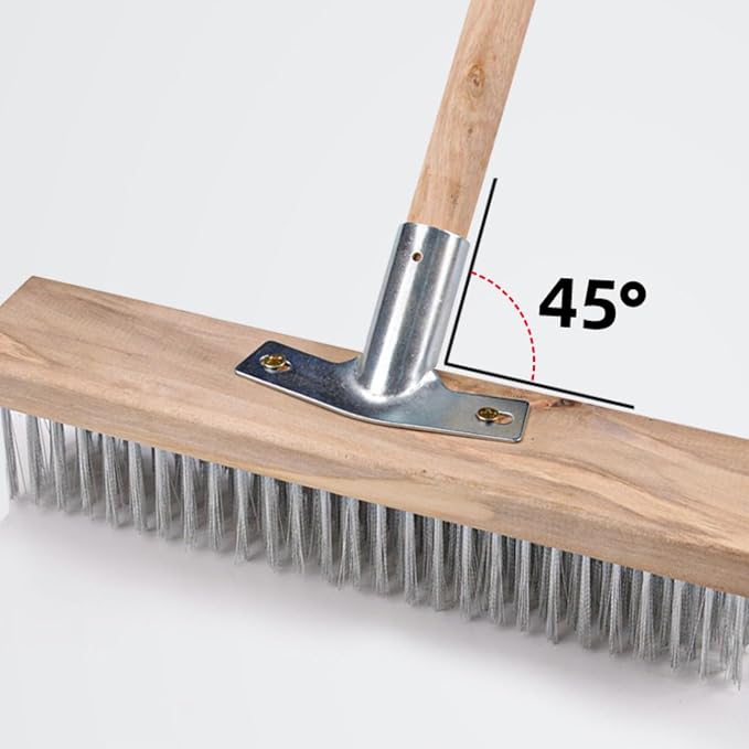 Vikye Scrub Brush with Long Handle, 7.9inch Heavy Duty Floor Scrubber Brush - Image 3