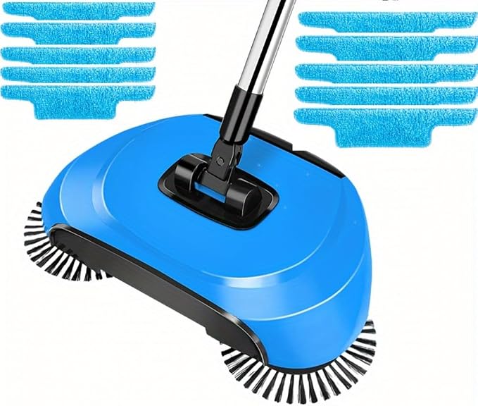 Manual Sweeper, Carpet Sweeper, Mini Hand Push Sweeper 3 in 1 Household by SINGID