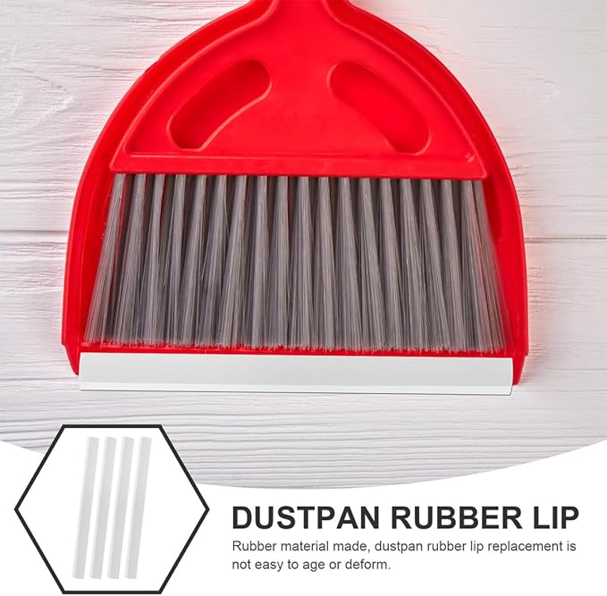 Dustpan Rubber Edge Replacement Strips 8pcs Soft Rubber Edge 26cm - Image 4