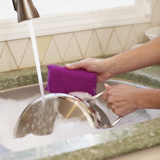 Casabella Multicolor Cellulose Scrub Sponges - Image 4