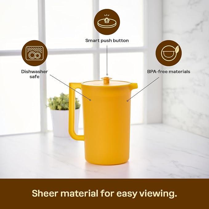 Tupperware Impressions Classic Sheer 1 Gallon Pitcher - Image 4