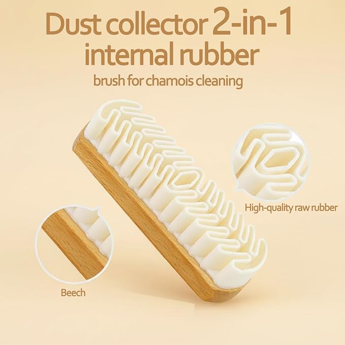 2Pcs Suede Shoe Brush and Eraser, Rubber Shoe Brush, Suede Brushes - Image 2