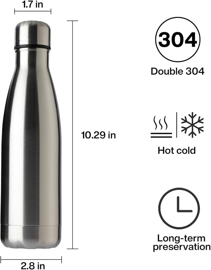 MEWAY 17oz Sport Water Bottle 4 Pack Vacuum Insulated Stainless Steel - Image 7
