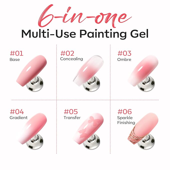 modelones Pat Paint Gel Nail Polish, 1 Jar Soak Off UV Patting Gel Polish - Image 4
