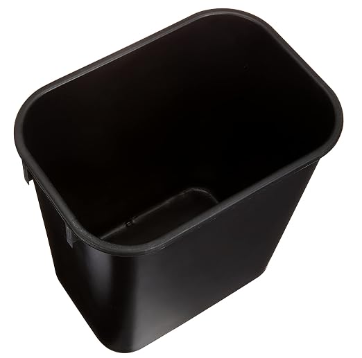 Amazon Basics Small Trash Can, Rectangular Commercial Office Wastebasket - Image 4