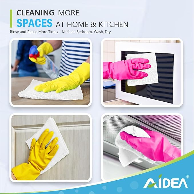 AIDEA Microfiber Cleaning Cloth 100PK, Soft Microfiber Towels - Image 6