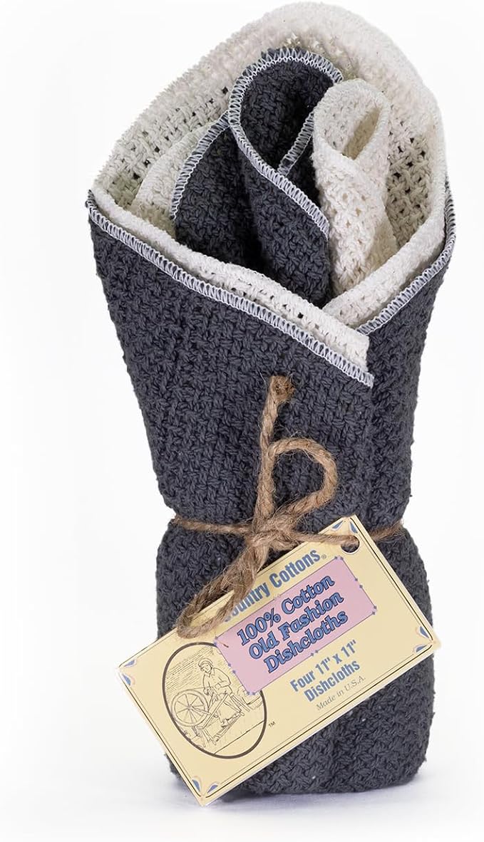 Old Fashion 100% Cotton Dishcloths by Country+Cottons