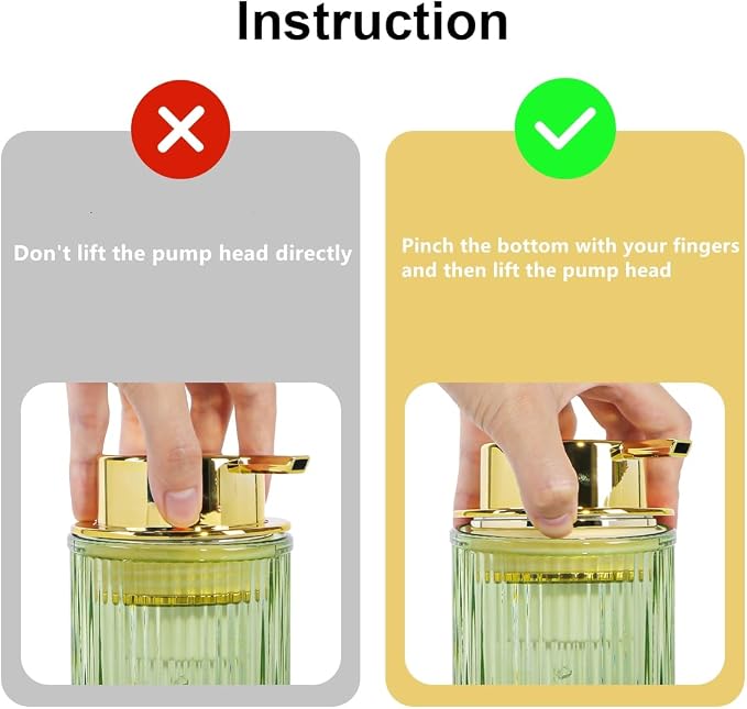Green Foaming Soap Dispenser, Glass Foam Hand Soap Dispenser - Image 5
