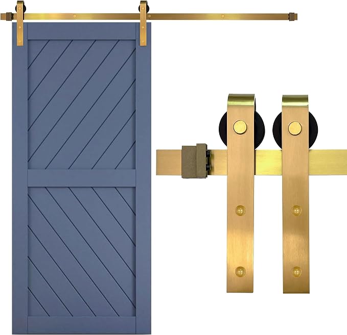 Rio Salto Gold Barn Door Hardware Kit Sliding Door Hardware Modern Barn by RioSalto