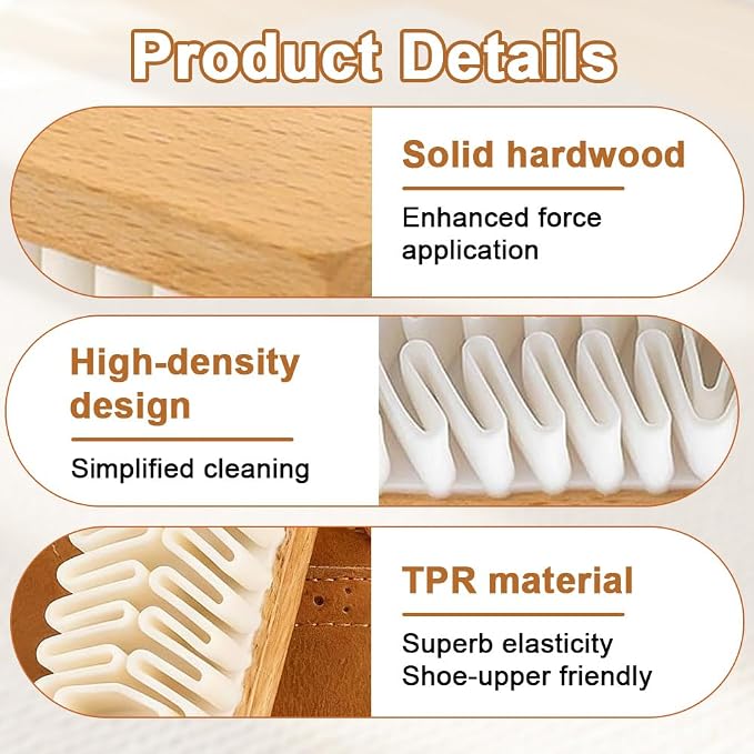 2Pcs Rubber Shoe Brush, Suede Brush - Image 3