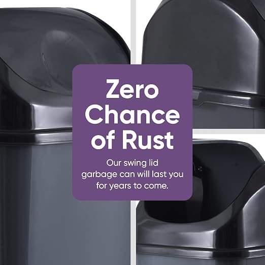 Superio Kitchen Trash Can with Swing Top Lid 9 Gallon Slim Waste Bin 37 Qt - Image 8